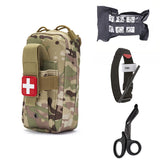 Tactical Molle Medical EDC Pouch EMT Emergency Bandage Tourniquet Scissors IFAK Pouch First Aid Kit Survival Bag Military Pack