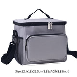 Thermal Insulated Cooler Bags Large Women Men Picnic Lunch Bento Box Trips BBQ Meal Ice Zip Pack Accessories Supplies Products
