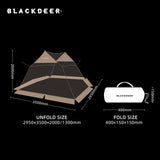 BLACKDEER Summer canopy anti-mosquito mesh tent 5-8 people field camping picnic ventilation tent