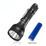EDC Powerful Flashlight Outdoor Lighting IP68 Waterproof 14500/AA Battery High Power Clip LED Torch 550 Lumens Camping GTA