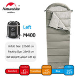 Naturehike Sleeping Bag M180 Lightweight Cotton Sleeping Bag M300 Double Camping Sleeping Bag M400 Washable Winter Sleeping Bag
