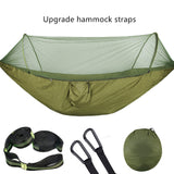 2022 Camping Hammock with Mosquito Net Pop-Up Light Portable Outdoor Parachute Hammocks Swing Sleeping Hammock Camping Stuff