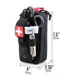 Tactical Molle Medical EDC Pouch EMT Emergency Bandage Tourniquet Scissors IFAK Pouch First Aid Kit Survival Bag Military Pack