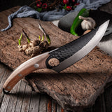 5.5&quot; Meat Cleaver Hunting Knife Handmade Forged Boning Knife Serbian Chef Knife Stainless Steel Kitchen Knife Butcher Fish Knife