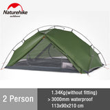 Naturehike New Vik Camping Tent Ultralight 1-2 Person Travel Beach Shelter Tent Outdoor Waterproof 4 Season Backpacking Tent