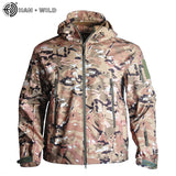 Airsoft Camping Tactical Jacket Hiking Jacket Army Jackets Men Hunting Military Shark Skin SoftShell Waterproof Windbreaker