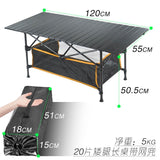 New Outdoor Folding Table Chair Camping Aluminium Alloy BBQ Picnic Table Waterproof Durable Folding Table Desk