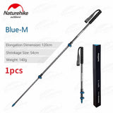 Naturehike ST10-Outdoor Ultralight Walking Stick Protable Carbon Fibers Trekking Poles 3 Section Outer Lock Stick Skiing Stick