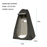 1-2 Persons Portable Privacy Shower Toilet Camping Pop Up Tent Camouflage UV Function Outdoor Dressing Photography Tents