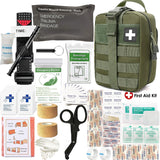 Camping Survival Equipment Molle Trauma Backpack Medical Emergency Survival First Aid Kit Military Tactical Tourniquet Bandage