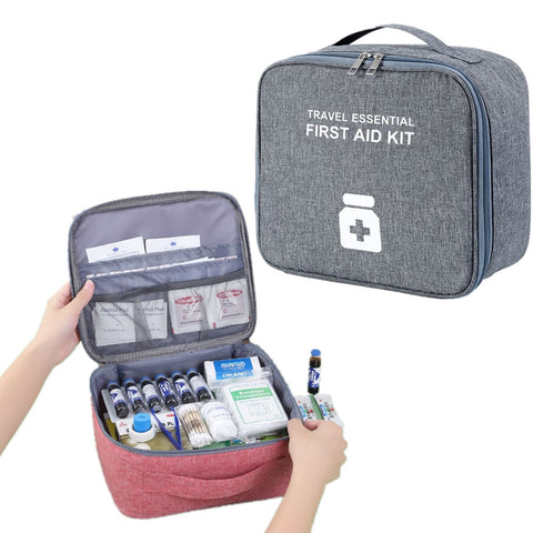 Home First Aid Kit Large Capacity Medicine Storage Bag Portable Travel Medicine Box Survival Bag Emergency Bag For Car Camping