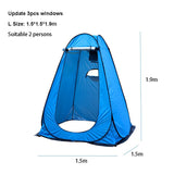 1-2 Persons Portable Privacy Shower Toilet Camping Pop Up Tent Camouflage UV Function Outdoor Dressing Photography Tents