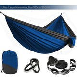 Solid Color Parachute Hammock with Hammock straps and Black carabiner Camping Survival travel Double Person outdoor furniture