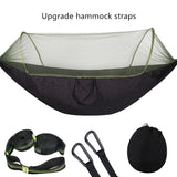 2022 Camping Hammock with Mosquito Net Pop-Up Light Portable Outdoor Parachute Hammocks Swing Sleeping Hammock Camping Stuff