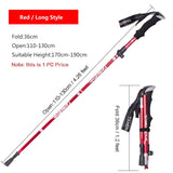 Outdoor Portable Folding Nordic Walking Pole 1PC 250G Ultralight Trekking Pole Hiking Stick