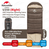 Naturehike NEW U Series Camping Sleeping Bag Ultralight Envelope Splicing Keep Warm 3 Season Cotton Down Sleeping Bag Travel
