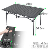 New Outdoor Folding Table Chair Camping Aluminium Alloy BBQ Picnic Table Waterproof Durable Folding Table Desk