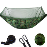 2022 Camping Hammock with Mosquito Net Pop-Up Light Portable Outdoor Parachute Hammocks Swing Sleeping Hammock Camping Stuff