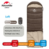 Naturehike Sleeping Bag Ultralight Winter Cotton Sleeping Bag Warmth Double Person Sleeping Bag Spliceable Camping Sleeping Bags