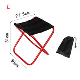 Folding Small Stool Fishing Chair Picnic Camping Chair Foldable Aluminium Cloth Outdoor Portable Easy  Carry Outdoor Furniture