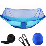 2022 Camping Hammock with Mosquito Net Pop-Up Light Portable Outdoor Parachute Hammocks Swing Sleeping Hammock Camping Stuff