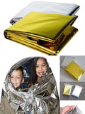 Emergency Blanket Outdoor Survive First Aid Military Rescue Kit Windproof Waterproof Foil Thermal Blanket for Camping Hiking Hot