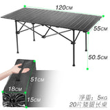 New Outdoor Folding Table Chair Camping Aluminium Alloy BBQ Picnic Table Waterproof Durable Folding Table Desk