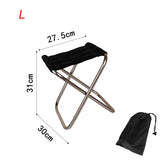 Folding Small Stool Fishing Chair Picnic Camping Chair Foldable Aluminium Cloth Outdoor Portable Easy  Carry Outdoor Furniture