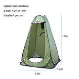 1-2 Persons Portable Privacy Shower Toilet Camping Pop Up Tent Camouflage UV Function Outdoor Dressing Photography Tents