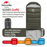 Naturehike NEW U Series Camping Sleeping Bag Ultralight Envelope Splicing Keep Warm 3 Season Cotton Down Sleeping Bag Travel