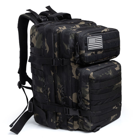 50L Camouflage Army Backpack Men Military Tactical Bags Assault Molle backpack Hunting Trekking Rucksack Waterproof Bug Out Bag