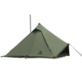 OneTigris CONIFER T/C Chimney Tent 1-2 persons Pyramid/Teepee Hot Tent With Tent Poles Snow Skirts for Camping &amp; Bushcrafting