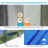 2022 Camping Hammock with Mosquito Net Pop-Up Light Portable Outdoor Parachute Hammocks Swing Sleeping Hammock Camping Stuff