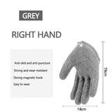 Fishing Gloves Anti-Slip Protect Hand from Puncture Scrapes  Fisherman Professional Catch Fish Latex Hunting Gloves Left/Right