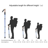 Trekking Poles Telescopic Walking Sticks Hiking Camping Climbing Sticks Nordic Walking Canes Hiking Accessories