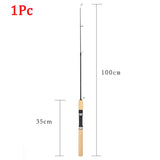 60 80 100CM Mini Telescopic Ice Fishing Rod Portable Carbon Fiber River Shrimp Carp Fishing Pole Winter Fishing Rod Tackle Pesca