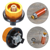 Outdoor Camping Gas Stove Propane Refill Adapter Burner LPG Flat Cylinder tank Coupler Container Adapter Save Durable Metal Tube