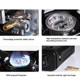 Portable Hydride Butyl Stove Over-Pressure Valve Protection Stoves For Camping Hiking Guard Aluminum Burner With Hard Storage