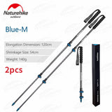 Naturehike ST10-Outdoor Ultralight Walking Stick Protable Carbon Fibers Trekking Poles 3 Section Outer Lock Stick Skiing Stick