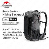 Naturehike Outdoor Bag 60L Waterproof Climbing Backpack High Capacity Sports Bag Men/Women Ultralight Hiking Travel Backpack