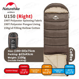 Naturehike NEW U Series Camping Sleeping Bag Ultralight Envelope Splicing Keep Warm 3 Season Cotton Down Sleeping Bag Travel