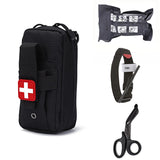 Tactical Molle Medical EDC Pouch EMT Emergency Bandage Tourniquet Scissors IFAK Pouch First Aid Kit Survival Bag Military Pack