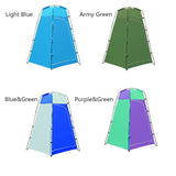 Camping Shower Tent 1.3*1.3*2.1m/4.3*4.3*6.9ft Outdoor Toilet Tent with Removable Bottom Portable Privacy Shelter Shade Tent