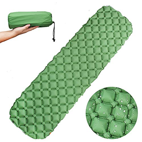 Ultralight Camping Sleeping Pad Inflatable Camping Mat Pad for Backpacking &amp; Hiking-Insulated Sleeping Mat Camping Mattress Pad