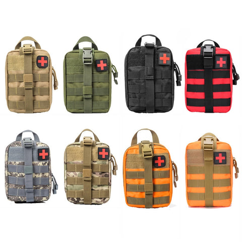 Outdoor First Aid Kit Tactical Molle Medical Bag Military EDC Waist Pack Hunting Camping Climbing Emergency Survival Bag