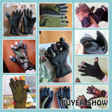 Facecozy Outdoor Winter Fishing Gloves Waterproof Three or Two Fingers Cut Anti-slip Climbing Glove Hiking Camping Riding Gloves