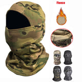 Winter Military Tactical Balaclava Warm Fleece Thermal Ski Snowboard Face Mask Bicycle Cycling Hunting Airsoft Camo Hats Scarf