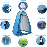 Outdoor Camping Tent Portable Shower Bath Changing Fitting Room Rain Shelter Camping Beach Privacy Toilet Tents With 3 Windows