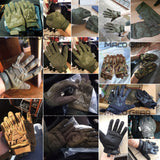 Tactical Gloves Camo Military Army Cycling Glove Sport Climbing Paintball Shooting Hunting Riding Ski Full Finger Mittens Men