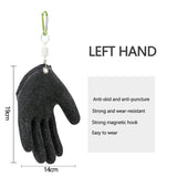 Fishing Gloves Anti-Slip Protect Hand from Puncture Scrapes  Fisherman Professional Catch Fish Latex Hunting Gloves Left/Right